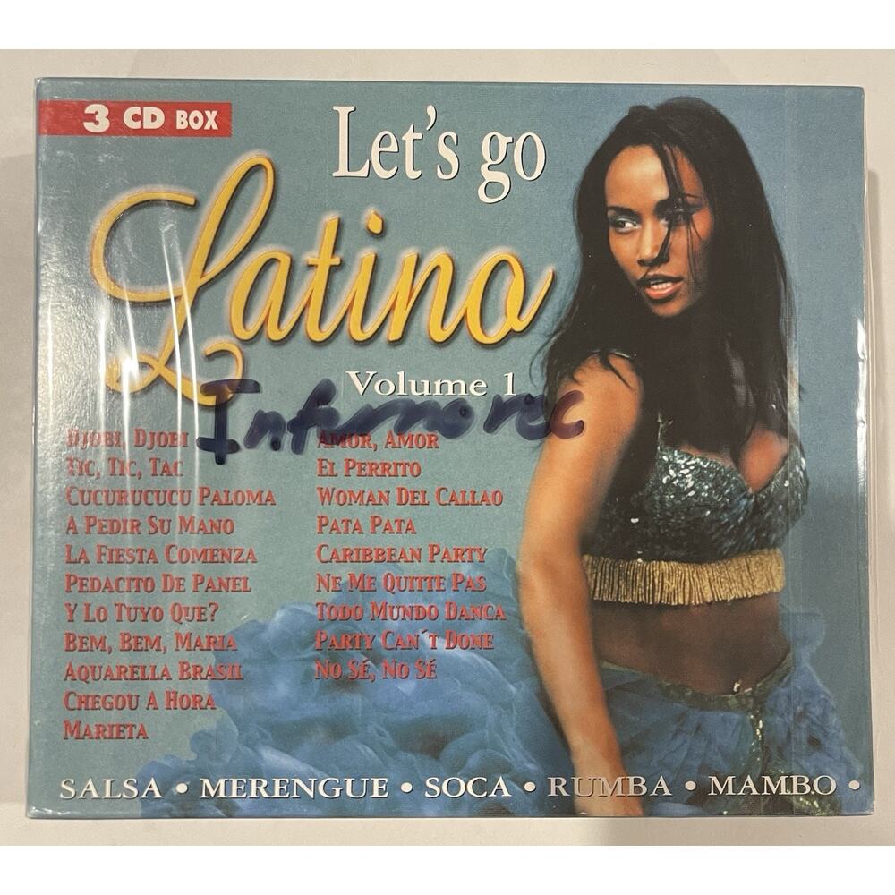 Various Lets Go Latino 1 Vol.1 (CD) 3 CD Box Set Salsa Merengue Soca Rumba